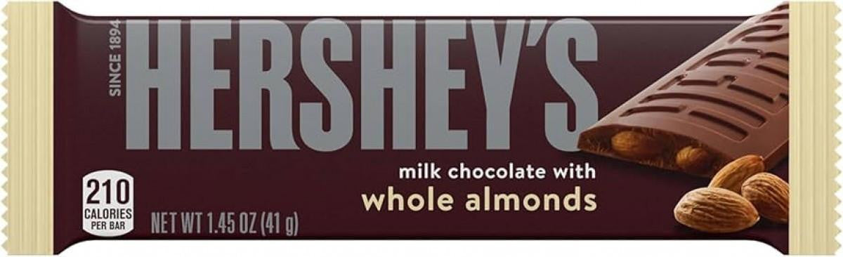 Hershey's Milk Chocolate with Almonds Candy Bar - 1.45oz